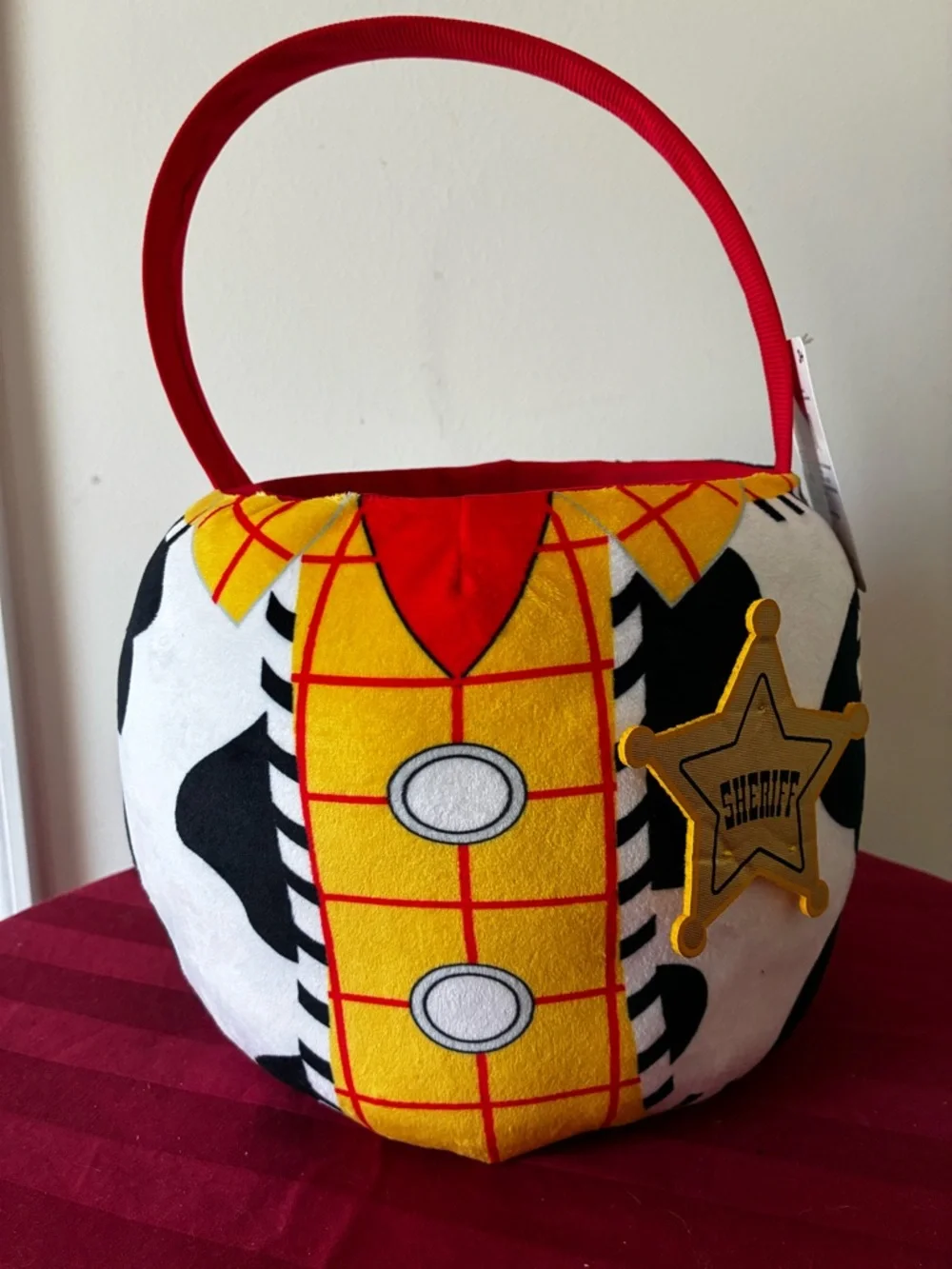 Disney Toy Story Woody Plush Trick-or-Treat Basket - Picture 2 of 12